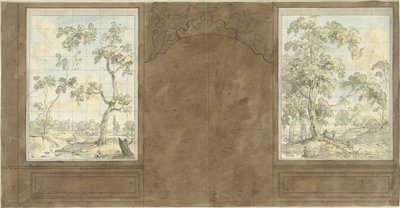 ヤン・デ・フロートの広間の壁面のためのデザイン、カイゼルスフラハト187 作： ジュリアーン・アンドリーセン