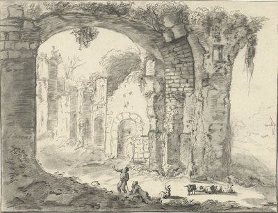 廃墟のある風景 作： Jurriaan Cootwijck