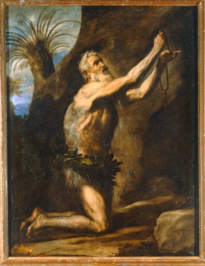 セイント・オノフリオ10014691 ... 作： Jusepe de (1591-1652) Ribera