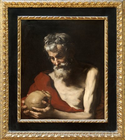 聖ヒエロニムス（キャンバスに油彩） 作： Jusepe de Ribera