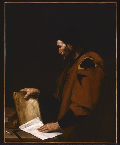 Aristóteles (óleo sobre tela) 作： Jusepe de Ribera