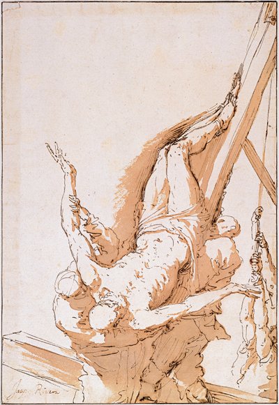 聖ペテロの磔刑 作： Jusepe de Ribera