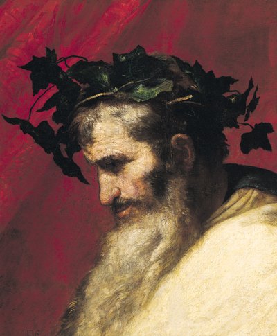 バッカスの勝利からの断片、老人の頭 作： Jusepe de Ribera