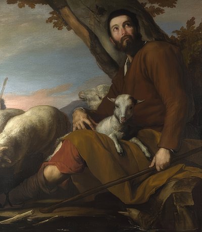 ラバンの群れを持つジェイコブ。おそらく1638年 作： Jusepe de Ribera
