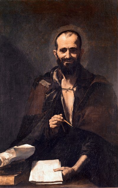 アルキメデの表現（油彩・キャンバス 作： Jusepe de Ribera