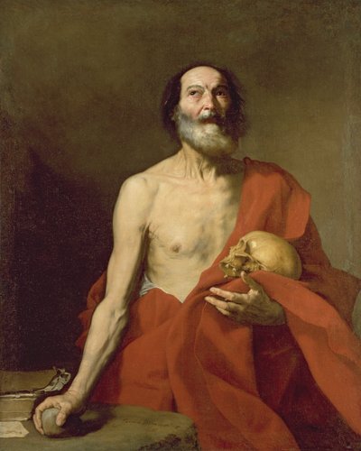 聖ヒエロニムス、1640年 作： Jusepe de Ribera
