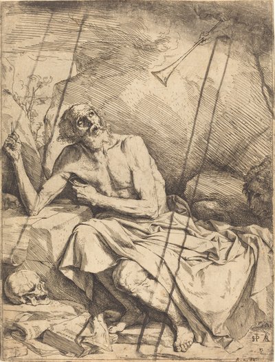 最後の審判のラッパを聞く聖ヒエロニムス 作： Jusepe de Ribera