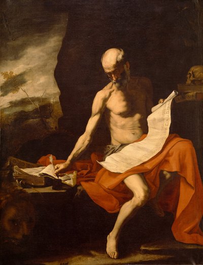 荒野の聖ジェローム 作： Jusepe de Ribera