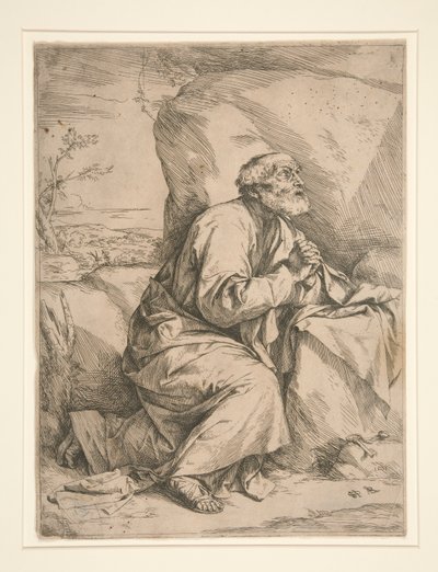 悔い改めの聖ペテロ 作： Jusepe de Ribera