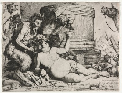 Silenus、1628年。 作： Jusepe de Ribera