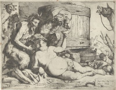 ワイン樽のシレノス 作： Jusepe de Ribera
