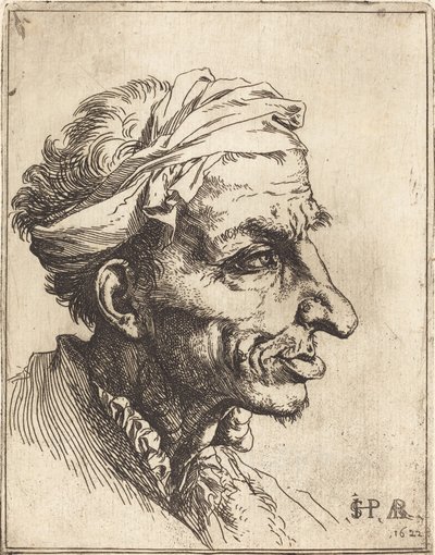小さなグロテスクな頭 作： Jusepe de Ribera