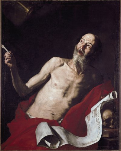 聖ジェローム（油彩・キャンバス 作： Jusepe de Ribera