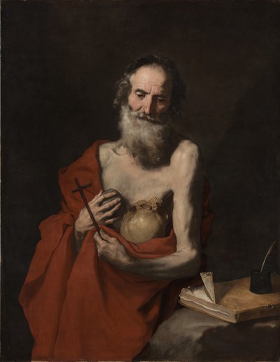 聖ヒエロニムス、1638〜1640年頃 作： Jusepe de Ribera