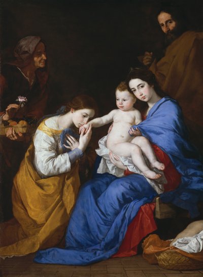 聖家族と聖アンとアレクサンドリアのキャサリン、1648年。 作： Jusepe de Ribera