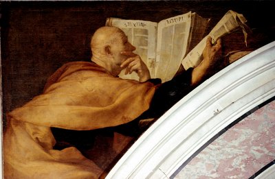 預言者ジョエル 絵画 ジュセペ・デ・リベラ・ディット・ロ・スパグノレット（1591-1652） 1638-1643 寸 法 265x235 cm ナポリ、チェルトーサ・ディ・サン・マルティーノ 作： Jusepe de Ribera