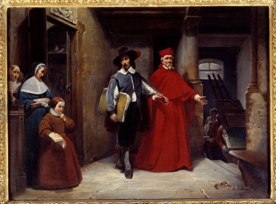 枢機卿がナポリの画家ホセ・デ・リベラ（Jose de Ribera dit il Spagnoletto l