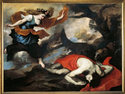 ヴィーナスとアドニス（油彩・キャンバス） 作： Jusepe de Ribera