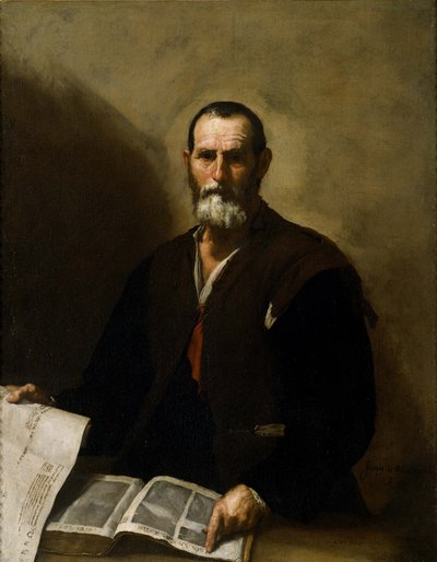 哲学者クラテース 作： Jusepe de Ribera