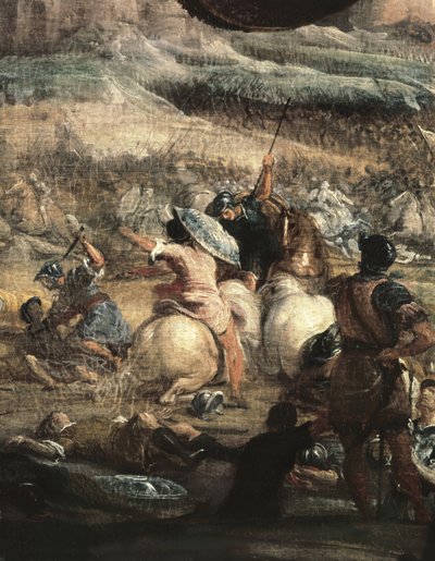 507年のヴイユの戦いでのアラリック2世 作： Jusepe or Jose (c.1605 1656) Leonardo
