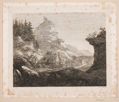 ゼーフェルト修道院近くの山岳地帯 作： Just Mathias Thiele