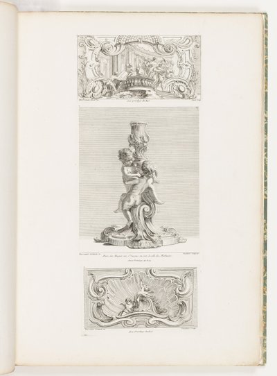エレーヌの誘拐を描いた装飾パネル、pl。 Oeuvreで24 作： Juste Aurèle Meissonnier