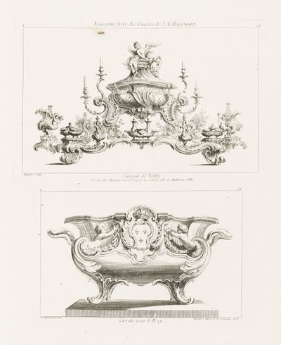 JA Meisonnier、Surtout deTableによる第9シリーズの作品 作： Juste Aurèle Meissonnier