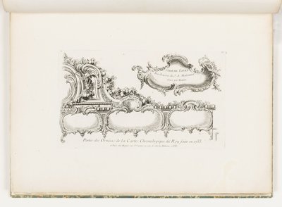 王のための1733年の年代学（旧約聖書）の装飾の一部]、pl。 Juste AureleMeissonnierの作品の35 作： Juste Aurèle Meissonnier