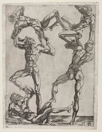 5人のピラミッド、c。 1543。 作： Juste de Juste