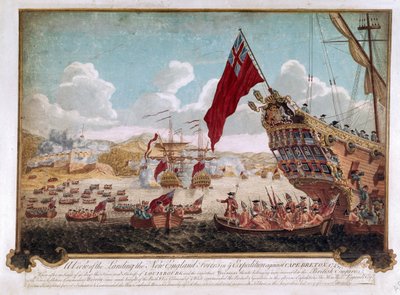 ルイブールの戦い、1745年 作： Justin Stevens