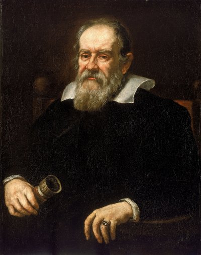 ガリレオ・ガリレイの肖像 ガリレオ・ガリレイとして知られるイタリアの天文学者（1564-1642） サステルマン派の絵画。 作： Justus (school of) Sustermans