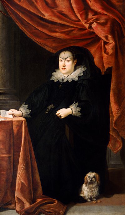 オーストリアのマリア・マッダレーナc.1621（キャンバスに油彩） 作： Justus Sustermans
