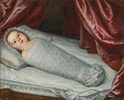 赤ちゃんとしてのメディチ家のコジモ 3 世の肖像 1642 ～ 1723 年。 作： Justus Sustermans