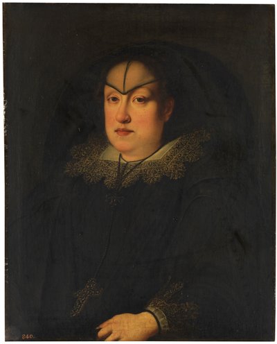 スペイン語：Maria Magdalena de Austria-Estiria, gran duquesa de Toscana オーストリアのマリア・マッダレーナの未亡人としての肖像画 作： Justus Sustermans