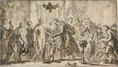ゼノビアとオデナトゥスの結婚 作： Justus van Egmont