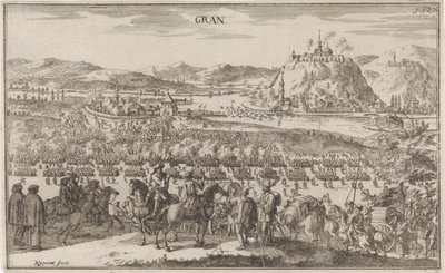 1683 年のスラグ ビジュ パルカーニ グラン（オブジェクトのタイトル） 作： Justus van den Nijpoort