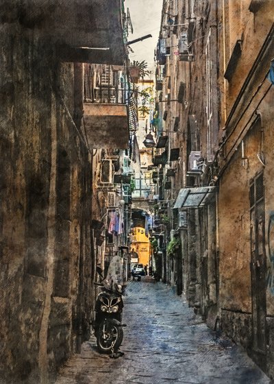 ヨーロッパの細い路地 作： Justyna Jaszke