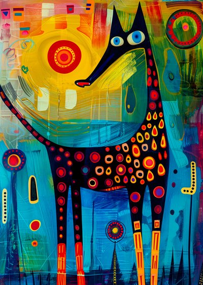 色鮮やかな斑点のある生き物 作： Justyna Jaszke
