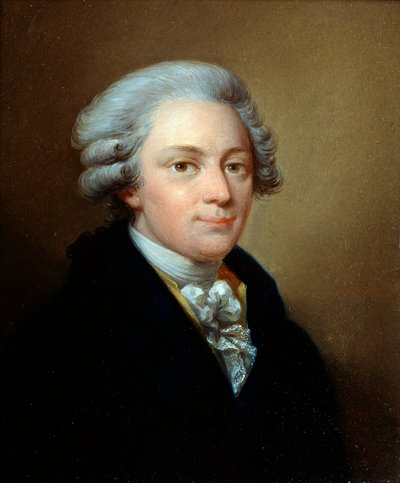 「作曲家ヴォルフガング・アマデウス・モーツァルトの肖像」、1756-1791、c1783 作： Józef Grassi
