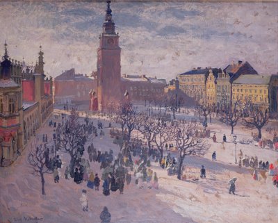 クラクフの中央市場広場 作： Józef Mehoffer
