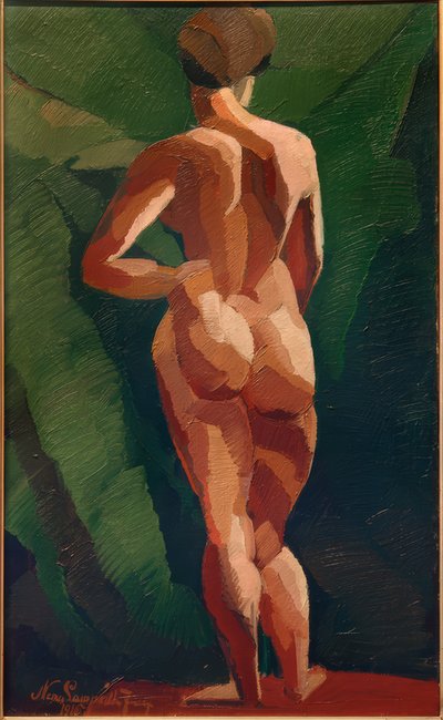 女性の背中のヌード 作： József Nemes Lampérth