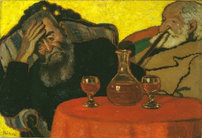 私の父とピアセク、赤ワイン 作： József Rippl Rónai