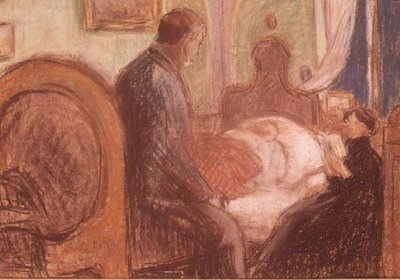 高熱のオドン、1901（パステル） 作： József Rippl Rónai