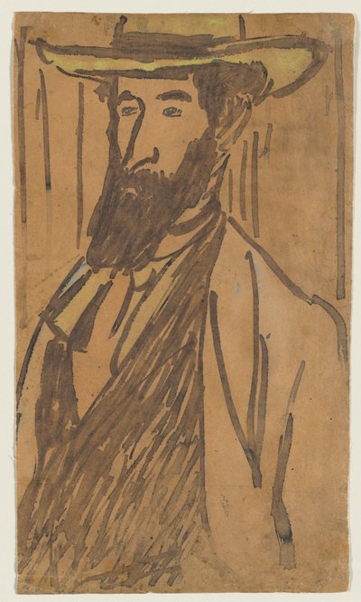 Aristride Maillolの肖像、c。 1890 作： József Rippl Rónai