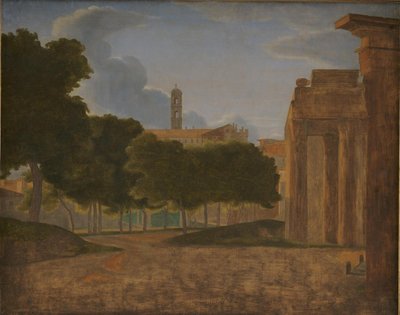 Forum Romanum と Via Sacra のビュー。 バック グラウンドで国会議事堂 作： KMS 3850 Ubekendt