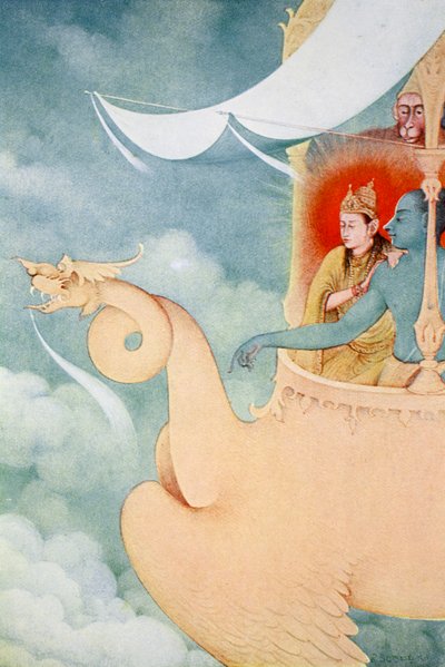 ラーマの帰還、1913年   作： K Venkatappa