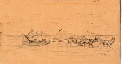 氷山の間のそり 作： Kaarale Andreassen