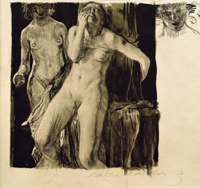 人生に関するヌード研究 作： Käthe Kollwitz