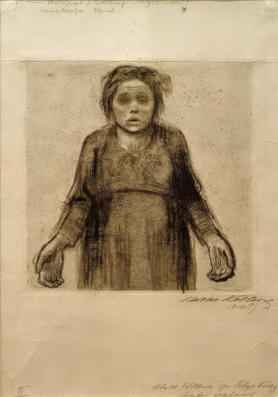 未亡人 作： Käthe Kollwitz