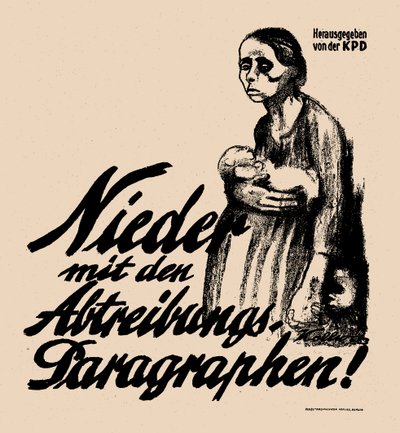 1923年、中絶パラグラフを廃止せよ！ 作： Käthe Kollwitz